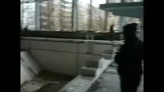 Pripyat city, Chernobyl, Ukraine.  Swimming pool, radiation.