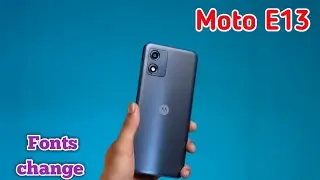 How To Change Font Style In Moto E13, Moto E13 Mein Font Style Setting Kaise Karen,