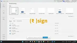 How to make ₹ ( sign) in microsoft word | beginner guide #msoffice #shortsvideo #video
