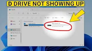 How to Fix: D drive not showing up windows 11