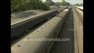 Old Train runinng on line to Bhuvneshwar station, in olden days