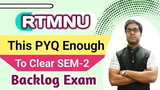 This PYQ Solution Enough To Clear SEM-2 Backlog I BSc Maths I RTMNU I Clear Backlog