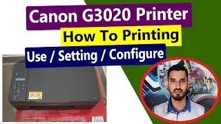 Canon PIXMA G3020 Printer How To Print ll How To Print Settings / Configure To Canon G3020 lമലയാളം