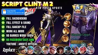 Script Skin Clint M2 Shdaow Omen No Password | Full Effect, Sound | New Patch