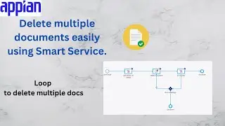 Process Model in Appian | Delete Document Smart Service | Loop to delete Docs | Appian Tutorial