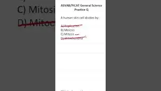 ASVAB/PiCAT General Science Practice Test Question 