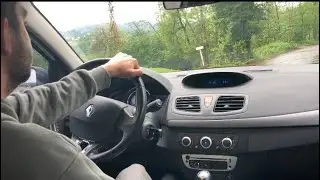 Renault Megane 3th generation 1.5dci (TAXI POV CAM) Driving On Dangerous Curvy Road