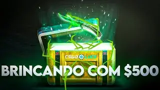 DECIDI BRINCAR COM $500 NO CRASH DO CSGOLUCK.