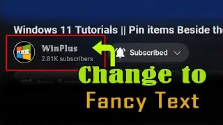 Font Magic: Elevate Your YouTube Channel Name!