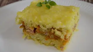 Рыбный слоеный плов/Простое и очень вкусное блюдо