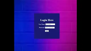 Animated Login Form using Html & CSS