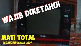 tv mati total lampu indikator tidak menyala [ blok horizontal bermasalah