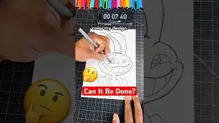 Drawing Jax, But I ONLY Have 30 secs! 😨 Digital Circus #art #shorts #poscamarkers