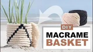 easy macrame planter sleeve