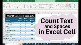 text function count text and spaces in excel cell formula