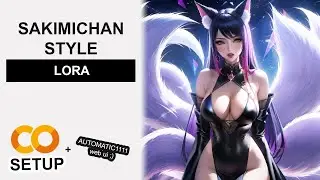 Sakimichan Style - Stable Diffusion LoRA Google Colab Setup