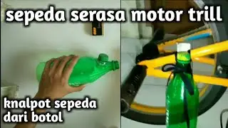 Ide kreatif dari botol | untuk sepeda | cara membuat knalpot sepeda | dari botol