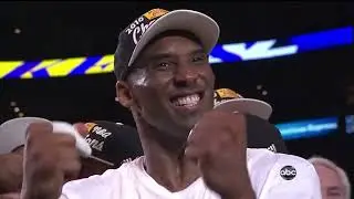 2010 NBA Finals Los Angeles Lakers Trophy Ceremony // Kobe Bryant Recives Finals MVP