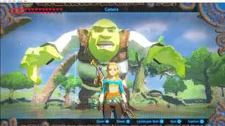 Cemu BOTW Shrek mod with All Star
