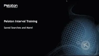 Peloton Interval Training - Saved Searches and More