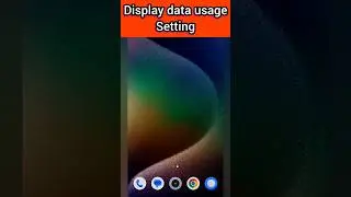 How to use display data usage in notification drawer in realme#shorts