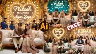 𝐍𝐞𝐰 𝐂𝐨𝐮𝐩𝐥𝐞 Nikkah ai Photo Editing 😍 Beautiful Couple Marriage 🔥 𝐍𝐚𝐦𝐞 𝐏𝐡𝐨𝐭𝐨 𝐄𝐝𝐢𝐭𝐢𝐧𝐠 🔥 | 𝐜𝐨𝐮𝐩𝐥𝐞 𝐛𝐢𝐧