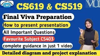 CS619 and CS519 Final Viva Preparation & Diagram Explanation | How to Present CS619  in FINAL VIVA