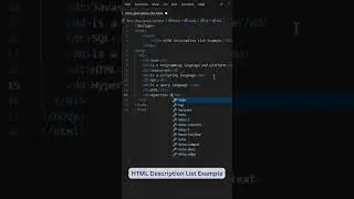 Html Description List Example Shorts 