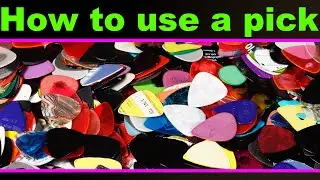 How to hold a pick or plectrum.  How to choose a pick or plectrum and how to use it correctly