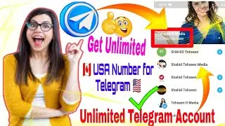 How to create unlimited telegram Account || Free us number for telegram verification & Get Free