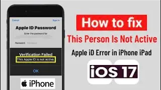 how to fix verification failed apple Id is not active || How to activate this Apple ID is not active