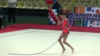 Арисова Алина, 2002, скакалка, Первенство Москвы, май, 2015.