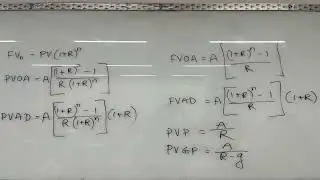 Formula - Time Value of Money