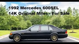 1992 Mercedes Benz 600SEL 14K Original Miles V12 Brabus Wheels For Sale Car Cave Aiken, SC