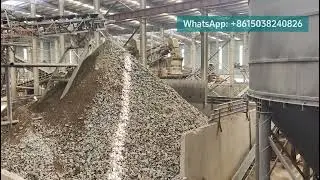 Granite stone crushing production site