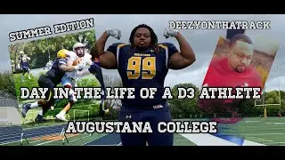 DAY IN THE LIFE OF A D3 ATHLETE | Augustana College Summer Edition | Jobs - Music - Training #D3