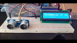 Create a distance meter using the HC-SR04 sensor, Arduino UNO R3, and an LCD screen