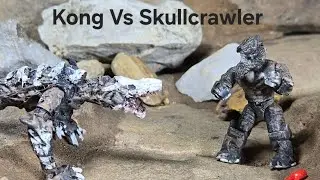 Kong Vs Skullcrawler Epic Stop Motion Battle! #shorts #short #new #trending #viralvideo #lego #fight