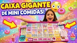 😱 GIANT BOX of Mini Foods! Let's open it all! 🍩🍭