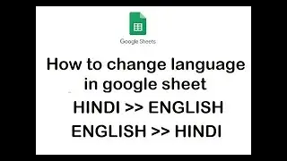 How can translate english to hindi in google sheet
