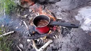 Рецепт кофе из Марокко. Варим кофе на костре. Кофе 