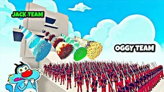 OGGY GIANT 1X DEADPOOL + 150x DEADPOOLARMY vs 3x EVERY GOD! - TABS