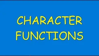 Oracle SQL Tutorial 7- Using Single Row Functions (Part I)