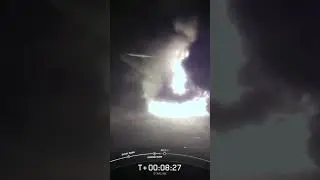 SpaceX Falcon 9 booster collapses in a fireball on droneship, ends streak of 267 successful landings