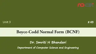 # 49 - Boyce-Codd Normal Form (BCNF)