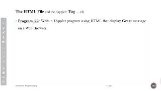 Lecture 22: JApplet HTML File and applet tag | Part 2 by Ayana Olika