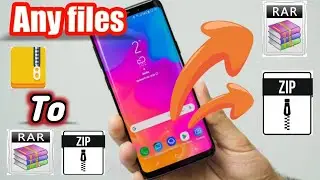 How to convert Zip file📂and rar file in android mobile |किसी भी फाइल को zip file 🗃️ में कैसे बदलें