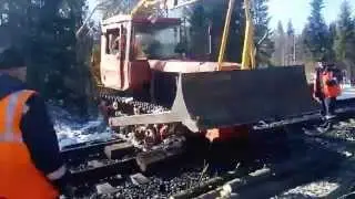 БМ 308 на базе трактора ДТ 75 на станции Чуб