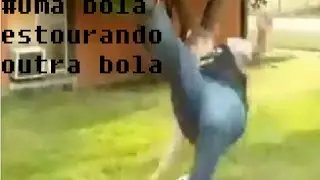 Gordo caindo em cima da bola (curtinha)