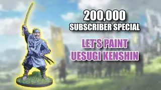 Painting Uesugi Kenshin and Talking About Samurai - 200,000 Subscriber Special